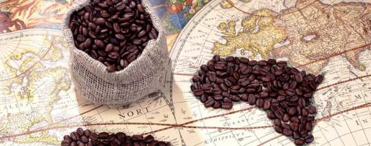 Cartina geografica caffè
